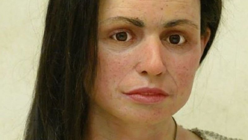 ESSE É O ROSTO DE CALPEIA, UMA MULHER DO PERÍODO NEOLÍTICO